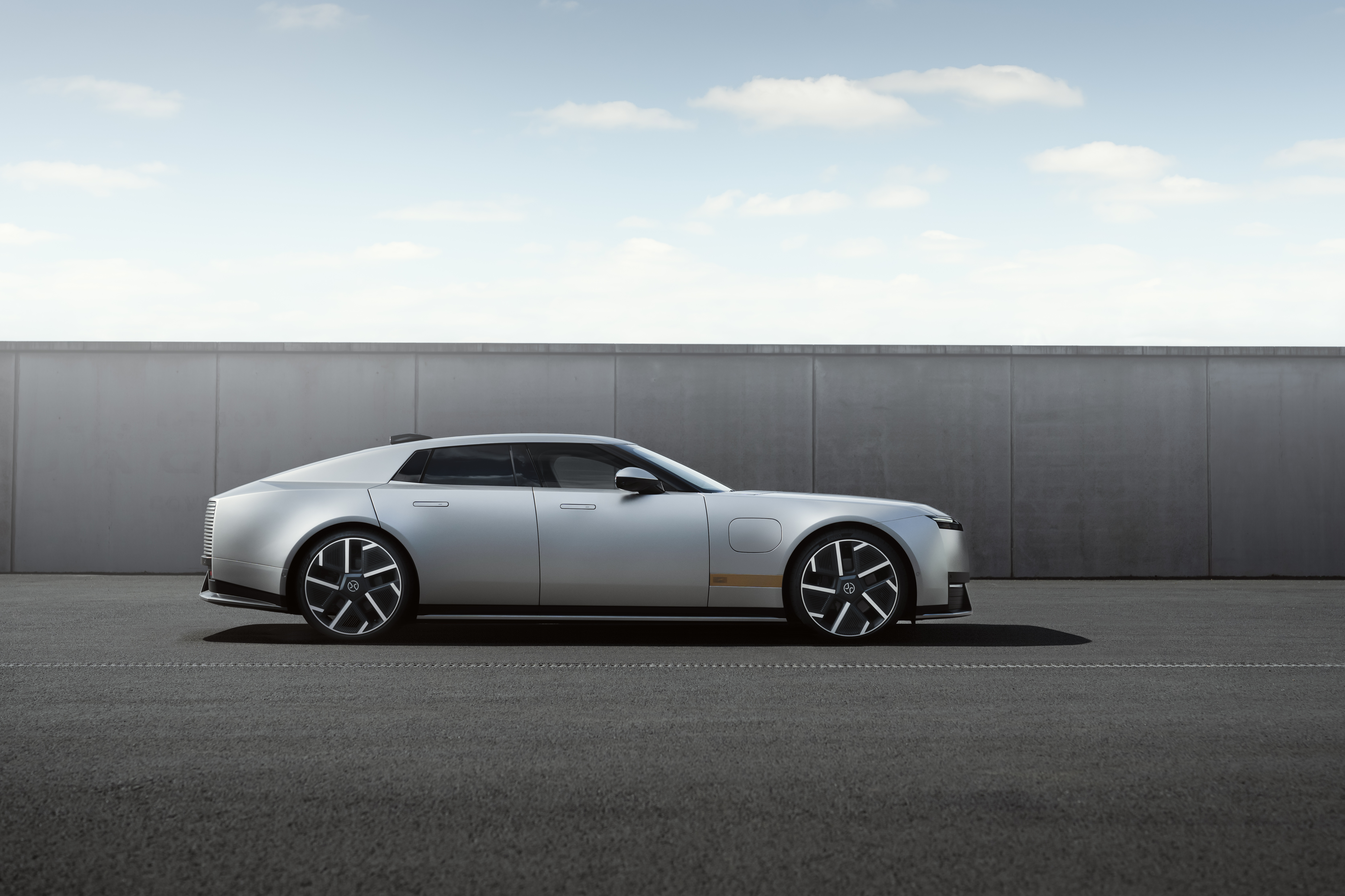 Jaguar Type 01 electric GT side profile